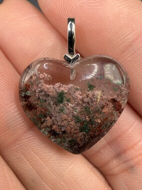 Stunning Garden Quartz Heart Pendant